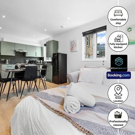 Modern, Central & Comfy Apt By Stay Smart Short Lets & Serviced Accommodation Deptford With Free Wifi London Exterior photo