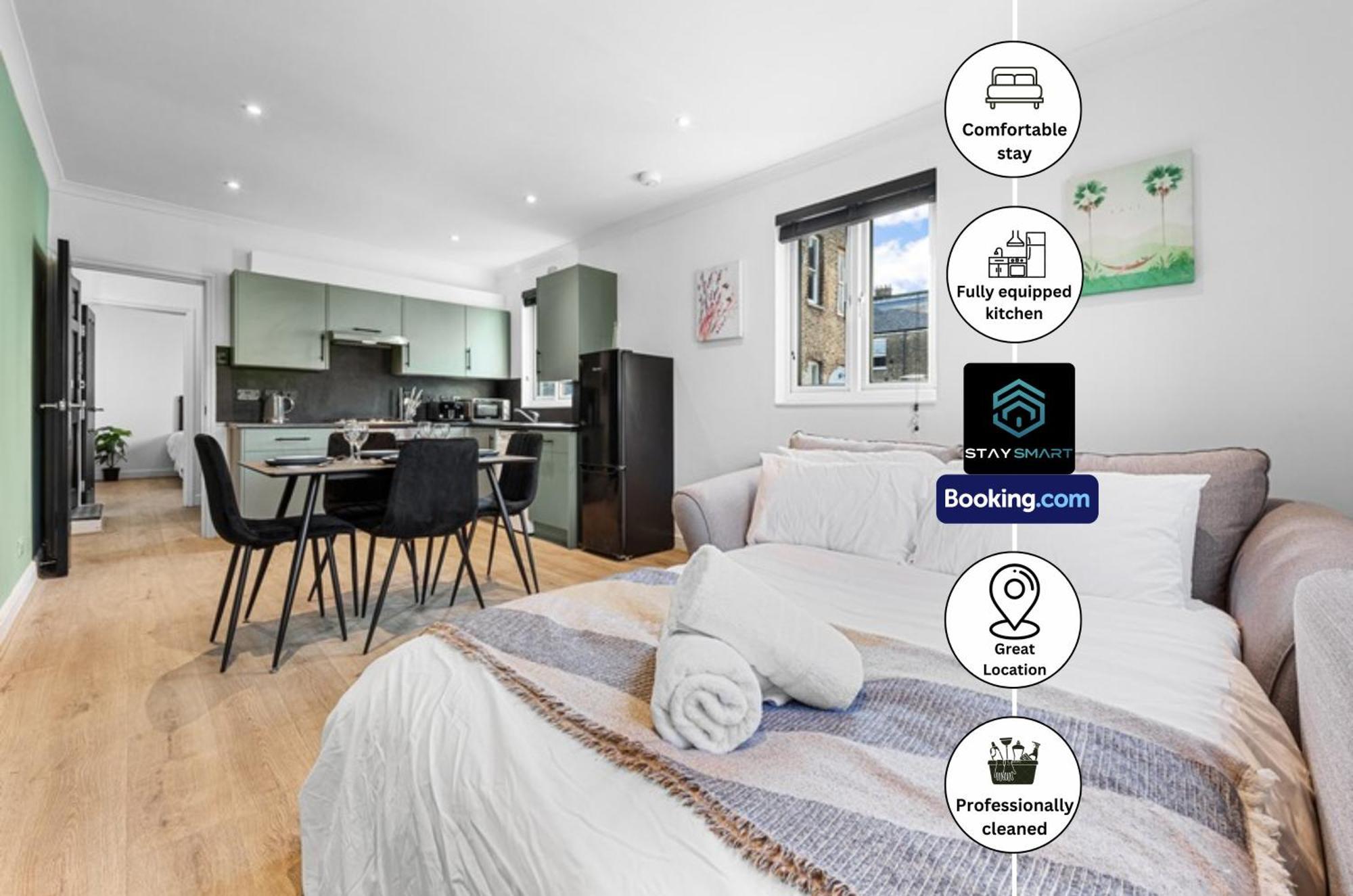 Modern, & Comfy By Smart Short Lets & Serviced Deptford With Free Wifi London